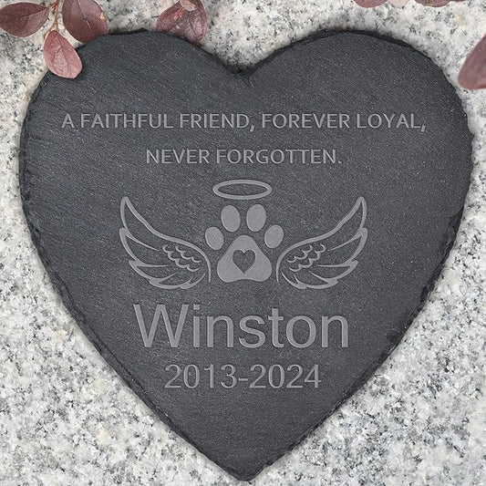 Dog Memorial Gifts for Loss of Dog, Dog Memorial Stone, Pet Memorial Gifts, Pet Memorial Stone, Pet Loss Sympathy Gift, Cat Memorial Gifts, Dog Bereavement Gifts - A Faithful Friend