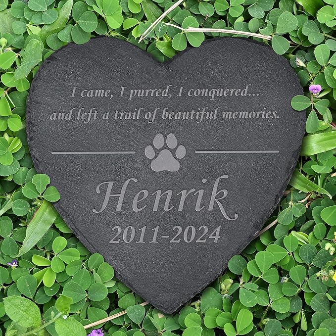 Pet Memorial Gifts, Pet Memorial Stone, Dog Memorial Stone, Dog Memorial Gifts for Loss of Dog, Cat Memorial Gifts, Pet Loss Gifts, Loss of Dog Sympathy Gift, In Memory of Pet - Beautiful Memories