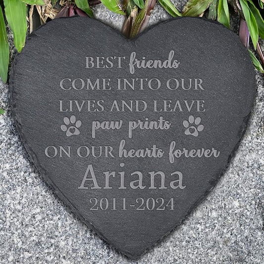 Pet Memorial Gifts, Pet Memorial Stone, Dog Memorial Stone, Dog Memorial Gifts for Loss of Dog, Cat Memorial Gifts, Pet Loss Gifts, Loss of Dog Sympathy Gift, in Memory of Pet - Best Friends