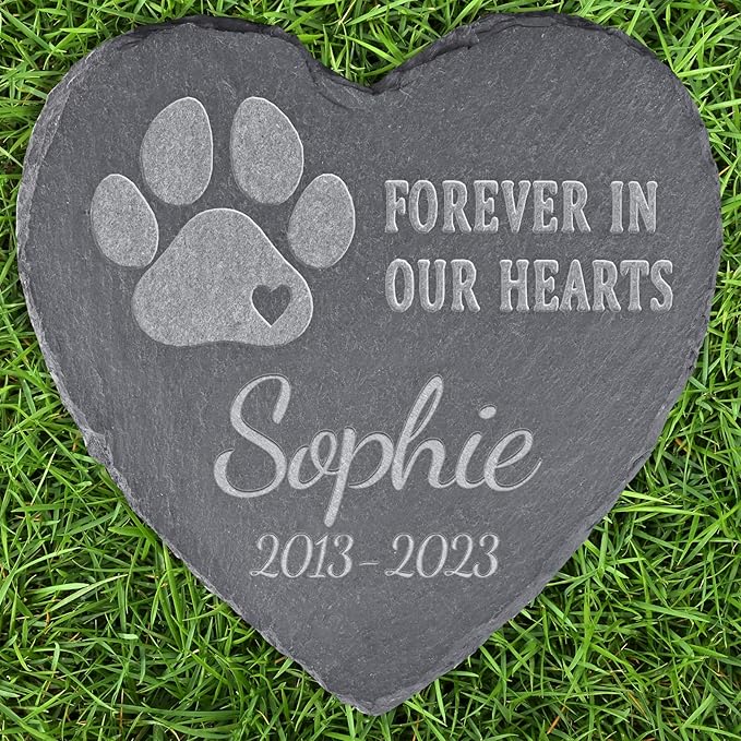 Pet Sympathy Gifts for Loss of Dog, Personalized Pet Memorial Stone, Pet Memorial Gifts, Pet Loss Gifts, Pet Gravestone, Dog Grave Marker, Bereavement Gifts for Loss of Pet