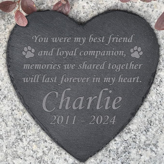 Dog Memorial Gifts for Loss of Dog, Dog Memorial Stone, Pet Memorial Gifts, Pet Memorial Stone, Pet Loss Sympathy Gift, Cat Memorial Gifts, Dog Bereavement Gifts - You were My Best Friend