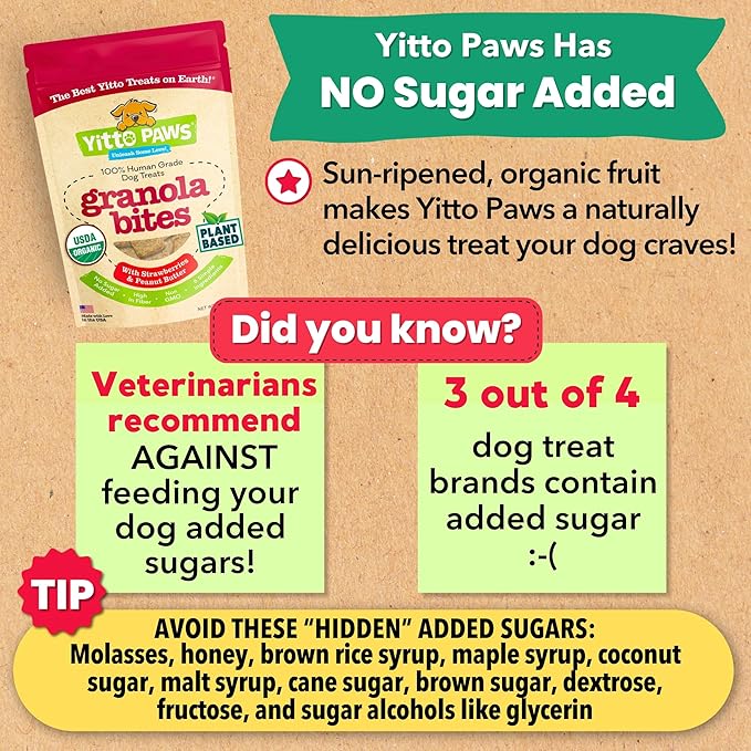 Organic Dog Treats – Crunchy, Strawberry & Peanut Butter Training Dog Biscuits – Vegan, Human-Grade, No Sugar Added – Healthy, All Natural – Made in USA, (8 oz)