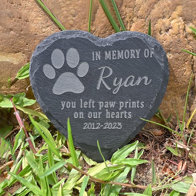 Pet Memorial Gifts, Personalized Pet Memorial Stones, Sympathy Gifts for Loss of Pet Dog, Pet Loss Gifts, Dog Remembrance Gift, Bereavement Gifts for Loss of Pet, in Memory of Cat