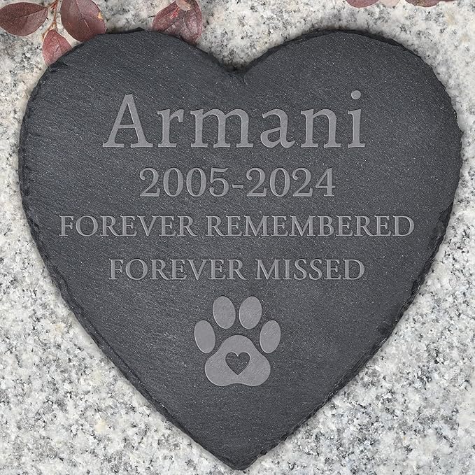Dog Memorial Gifts for Loss of Dog, Dog Memorial Stone, Pet Memorial Gifts, Pet Memorial Stone, Pet Loss Sympathy Gift, Cat Memorial Gifts, Dog Bereavement Gifts - Forever Remembered