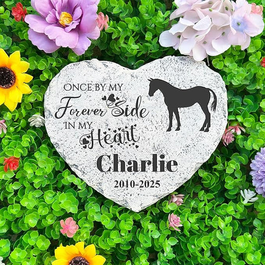 Personalized Dog Memorial Stone, Loss Gifts for Pet, Garden Stone, Pet Loss Gifts Cat Memorial Gifts, Cemetery Decorations, Grave Stone (Horse)