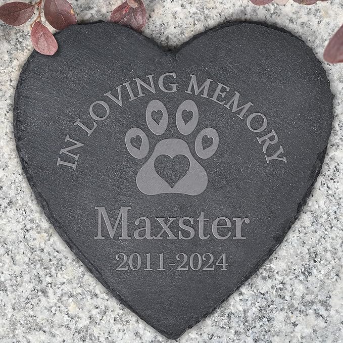 Dog Memorial Gifts for Loss of Dog, Dog Memorial Stone, Pet Memorial Gifts, Pet Memorial Stone, Pet Loss Sympathy Gift, Cat Memorial Gifts, Dog Bereavement Gifts - in Loving Memory
