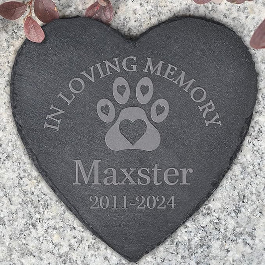 Dog Memorial Gifts for Loss of Dog, Dog Memorial Stone, Pet Memorial Gifts, Pet Memorial Stone, Pet Loss Sympathy Gift, Cat Memorial Gifts, Dog Bereavement Gifts - in Loving Memory