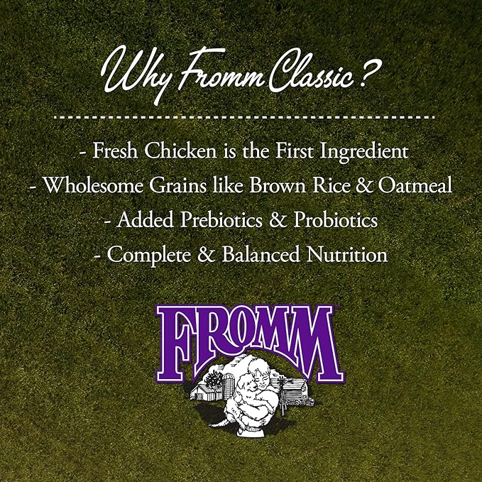 Fromm Classic Adult Dog Food - Premium Dry Dog Food for Large, Medium, & Small Breeds - Chicken Recipe - 15 lb