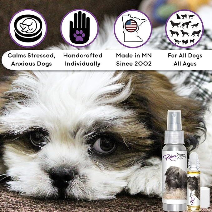 The Blissful Dog Lhasa Apso Relax Dog Aromatherapy Spray for Your Dog's Anxiety