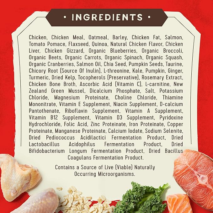 Stella & Chewy's SuperBlends Raw Coated Wholesome Grains Puppy Cage-Free Chicken & Wild-Caught Salmon Recipe with Superfoods, 21 lb. Bag