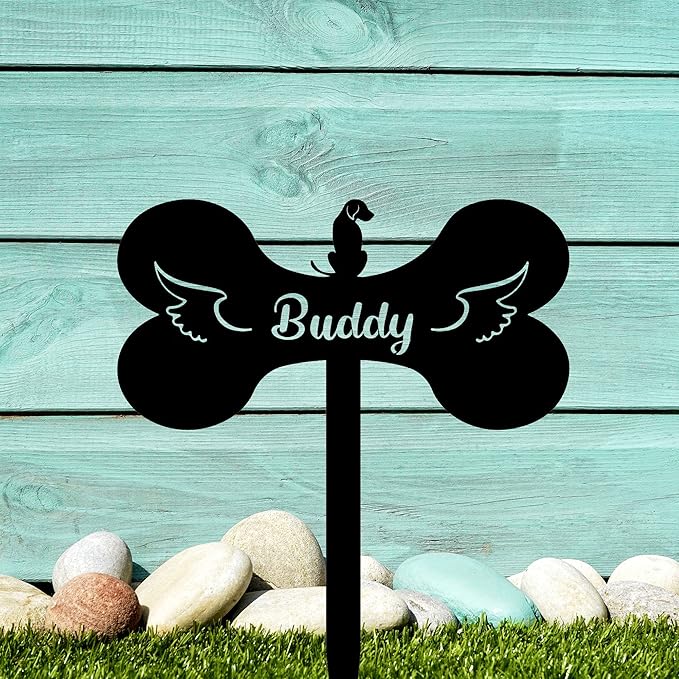 Dog Memorial Grave Stake Custom Dog Grave Markers Cross Personalized Dog Memorial Stake Pet Grave Markers Pet Sympathy Gift
