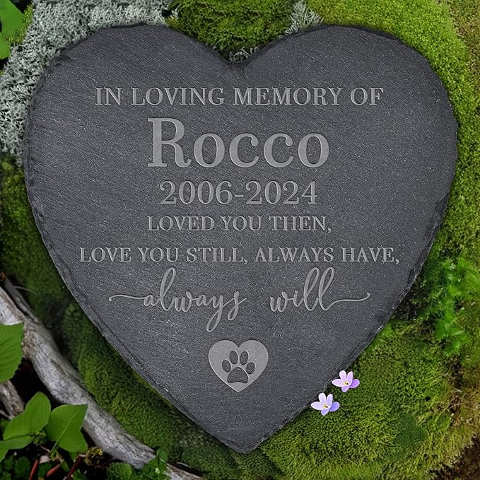 Dog Memorial Gifts for Loss of Dog, Dog Memorial Stone, Pet Memorial Gifts, Pet Memorial Stone, Pet Loss Sympathy Gift, Cat Memorial Gifts, Dog Bereavement Gifts - Love You Then Love You Still