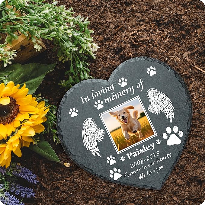 Memorial Gifts for Loss of Dog Custom Dog Memorial Stone, Pet Memorial Gifts, Pet Memorial Stones, Cemetery Decorations for Graves, Cat Memorial Gifts