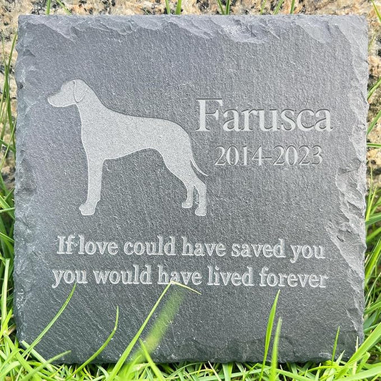 Dog Loss Memorial Gifts Personalized, Custom Memorial Stones for Loss of Pet Dog, Personalized Sympathy Gifts for Loss of Dog, Remembrance Gifts for Dog Passing Away