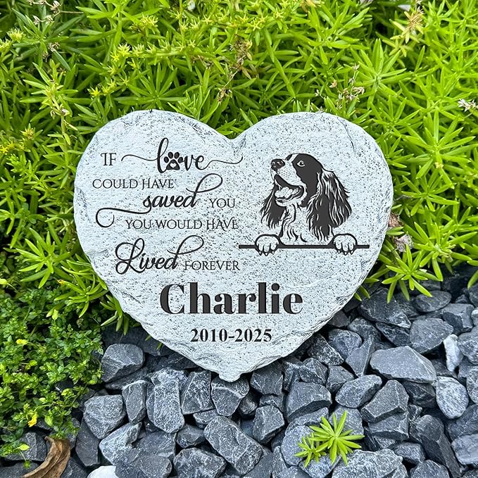 Personalized Dog Memorial Stone, Loss Gifts for Pet, Garden Stone, Pet Loss Gifts Cat Memorial Gifts, Cemetery Decorations, Grave Stone (Dog)
