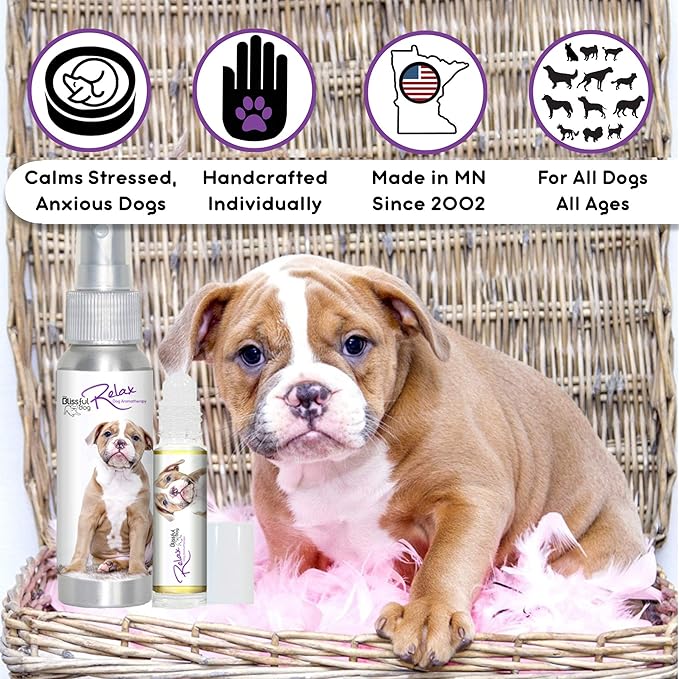 The Blissful Dog American Bulldog Relax Aromatherapy Spray for Your Dog's Anxiety