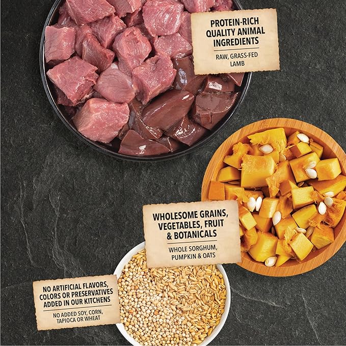 ACANA Wholesome Grains Dry Dog Food Limited Ingredient Lamb & Pumpkin Recipe 4lb Bag
