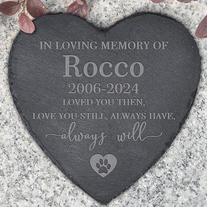 Dog Memorial Gifts for Loss of Dog, Dog Memorial Stone, Pet Memorial Gifts, Pet Memorial Stone, Pet Loss Sympathy Gift, Cat Memorial Gifts, Dog Bereavement Gifts - Love You Then Love You Still
