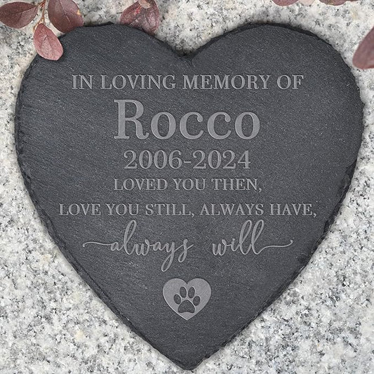 Dog Memorial Gifts for Loss of Dog, Dog Memorial Stone, Pet Memorial Gifts, Pet Memorial Stone, Pet Loss Sympathy Gift, Cat Memorial Gifts, Dog Bereavement Gifts - Love You Then Love You Still