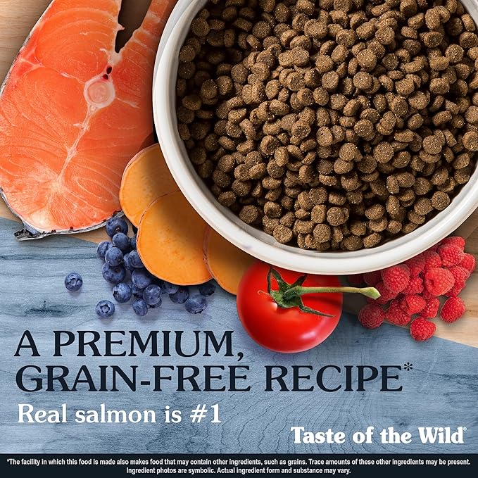 Taste of The Wild Pacific Stream Grain-Free Dry Puppy Food with Smoke-Flavored Salmon 14lb