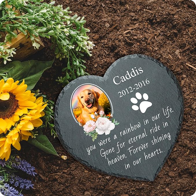 Memorial Gifts for Loss of Dog Custom Dog Memorial Stone, Pet Memorial Gifts, Pet Memorial Stones, Cemetery Decorations for Graves, Cat Memorial Gifts