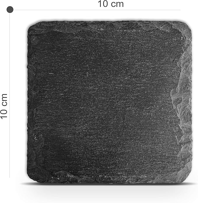 Personalized Individual Square Memorial Plaque + Stand for Pet Cat Dog Slate Stone Frame Paw Grave Marker - Size 3.94" x 3.94" or 100 x 100 mm - Name