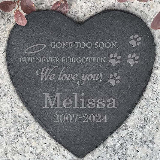 Dog Memorial Gifts for Loss of Dog, Dog Memorial Stone, Pet Memorial Gifts, Pet Memorial Stone, Pet Loss Sympathy Gift, Cat Memorial Gifts, Dog Bereavement Gifts - We Love You