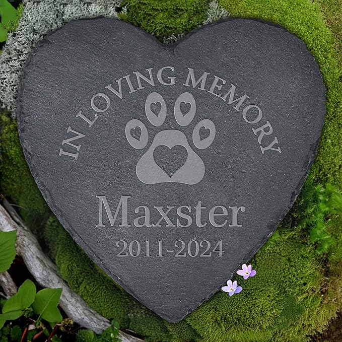 Dog Memorial Gifts for Loss of Dog, Dog Memorial Stone, Pet Memorial Gifts, Pet Memorial Stone, Pet Loss Sympathy Gift, Cat Memorial Gifts, Dog Bereavement Gifts - in Loving Memory