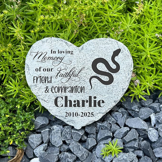 Personalized Dog Memorial Stone, Loss Gifts for Pet, Garden Stone, Pet Loss Gifts Cat Memorial Gifts, Cemetery Decorations, Grave Stone (Snake)