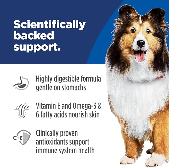 Hill's Science Diet Adult 1-6 Sensitive Stomach & Sensitive Skin Wet Dog Food, Tender Turkey & Rice Stew in Gravy, 12.5 oz. Cans, 12-Pack