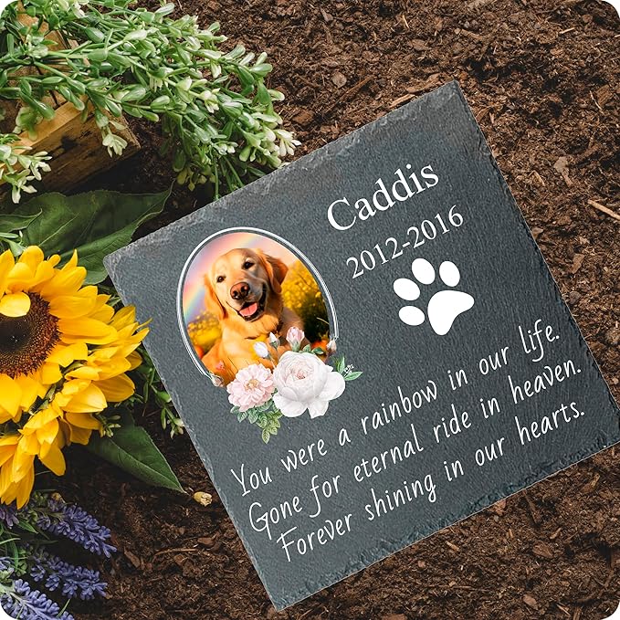 Memorial Gifts for Loss of Dog Custom Dog Memorial Stone, Pet Memorial Gifts, Pet Memorial Stones, Cemetery Decorations for Graves, Cat Memorial Gifts