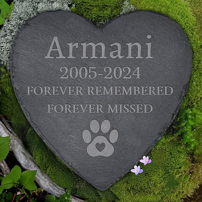 Dog Memorial Gifts for Loss of Dog, Dog Memorial Stone, Pet Memorial Gifts, Pet Memorial Stone, Pet Loss Sympathy Gift, Cat Memorial Gifts, Dog Bereavement Gifts - Forever Remembered