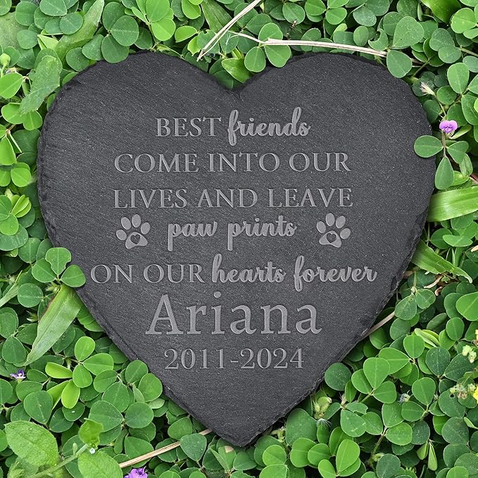 Pet Memorial Gifts, Pet Memorial Stone, Dog Memorial Stone, Dog Memorial Gifts for Loss of Dog, Cat Memorial Gifts, Pet Loss Gifts, Loss of Dog Sympathy Gift, in Memory of Pet - Best Friends