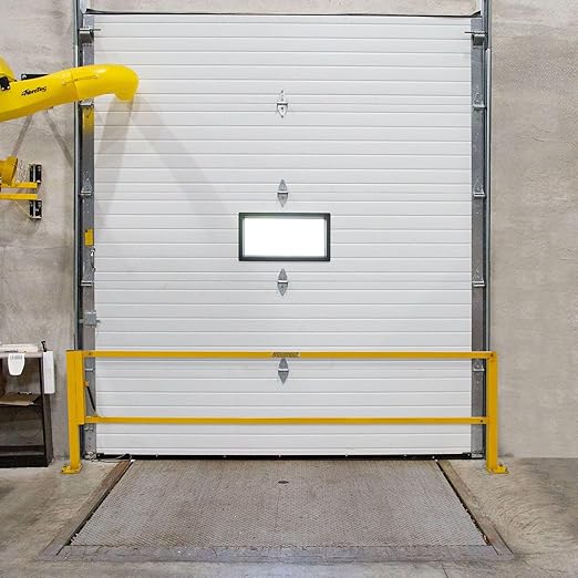 12' Dock Door Gate, OSHA-Compliant Safety Barrier, Loading Bay Fall Hazard Protection, Openings Up to 145" W, Counterbalanced, Indoor Use, Guardian