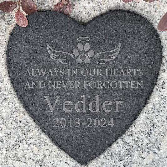 Dog Memorial Gifts for Loss of Dog, Dog Memorial Stone, Pet Memorial Gifts, Pet Memorial Stone, Pet Loss Sympathy Gift, Cat Memorial Gifts, Dog Bereavement Gifts - Never Forgotten