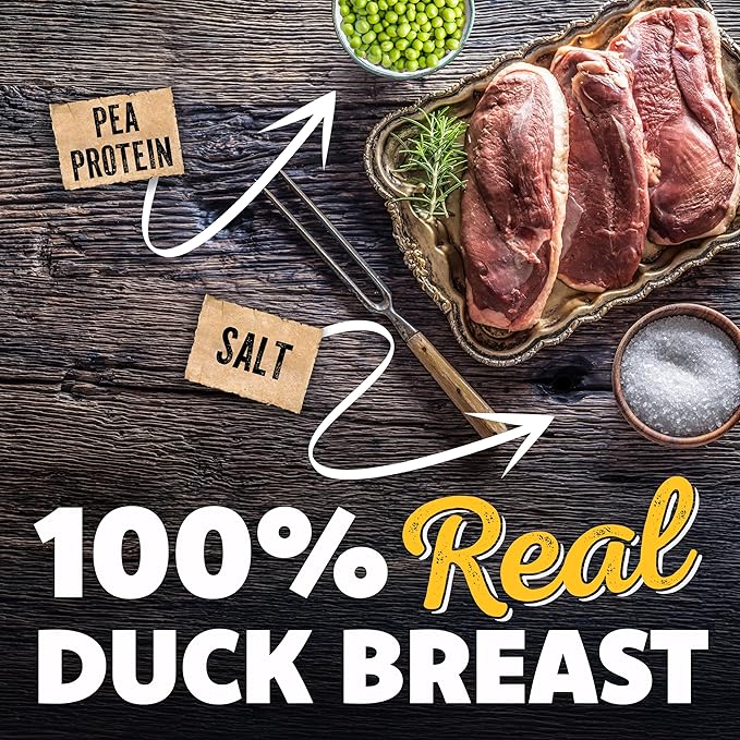 Savory Prime Duck Jerky Dog Treats, Made with 100% Real Duck Breast, Farm Raised, Healthy, Easily Digestible, High Protein, Satisfies Dog's Urge to Chew, 2 Pounds (Pack of 1)
